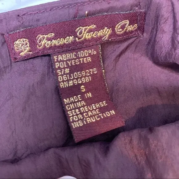 Forever 21 purple babydoll style ruffle dress - Picture 10 of 11